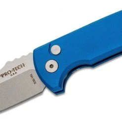 PROTECH KNIVES All Knife Brands Protech Les George SBR Stonewash Knife Aluminum (2.6