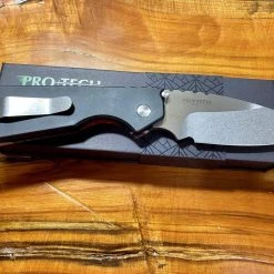 PROTECH KNIVES Protech Strider Custom SnG Auto Micarta Handle (Rare) 12 PROTECH KNIVES Protech Strider Custom SnG Auto Micarta Handle (Rare)
