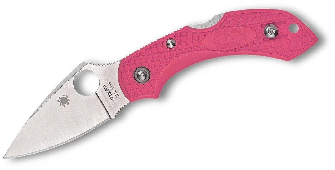 Spyderco Dragonfly 2 Pink Heals Lightweight Knife Pink (2.3" Satin) 3 Spyderco Dragonfly 2 Pink Heals Lightweight Knife Pink (2.3" Satin)