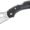 Spyderco Dragonfly 2 Wharncliffe Knife 2.28" Satin Plain Blade, Black Handles