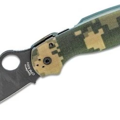 Spyderco Knives Spyderco Para 3 Knife 3" CPM-S45VN Black Plain Blade, Digital Camo G10 Handles