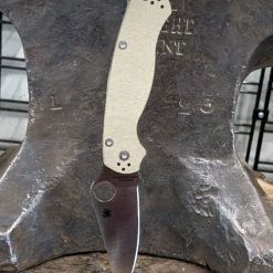 Spyderco Paramilitary 2 C81MPCW2 Folding Knife 3.47" CruWear Canvas Micarta Spyderco Knives 20 Spyderco Paramilitary 2 C81MPCW2 Folding Knife 3.47