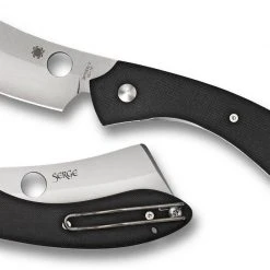 Spyderco Roc Folding 3.07" VG10 Bead Blast Cleaver Blade (C177GP) Spyderco Knives