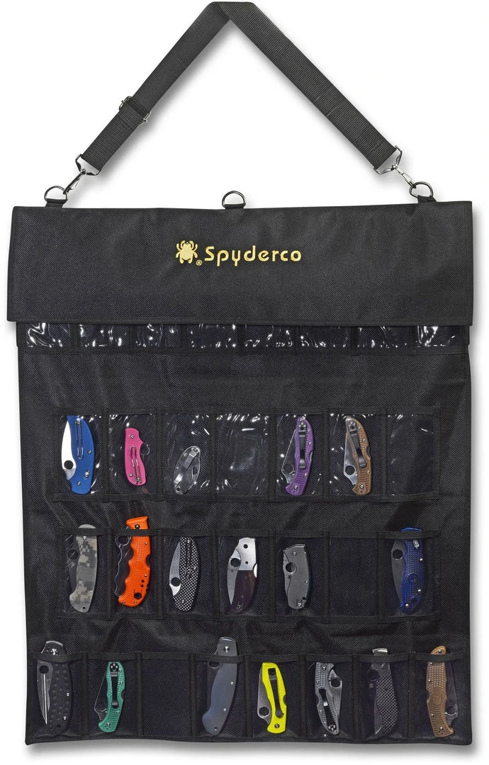 Spyderco SP1 SpyderPac Large Carrying Case, Holds 30 Folding Knives Spyderco Knives 5 Spyderco SP1 SpyderPac Large Carrying Case, Holds 30 Folding Knives Spyderco Knives