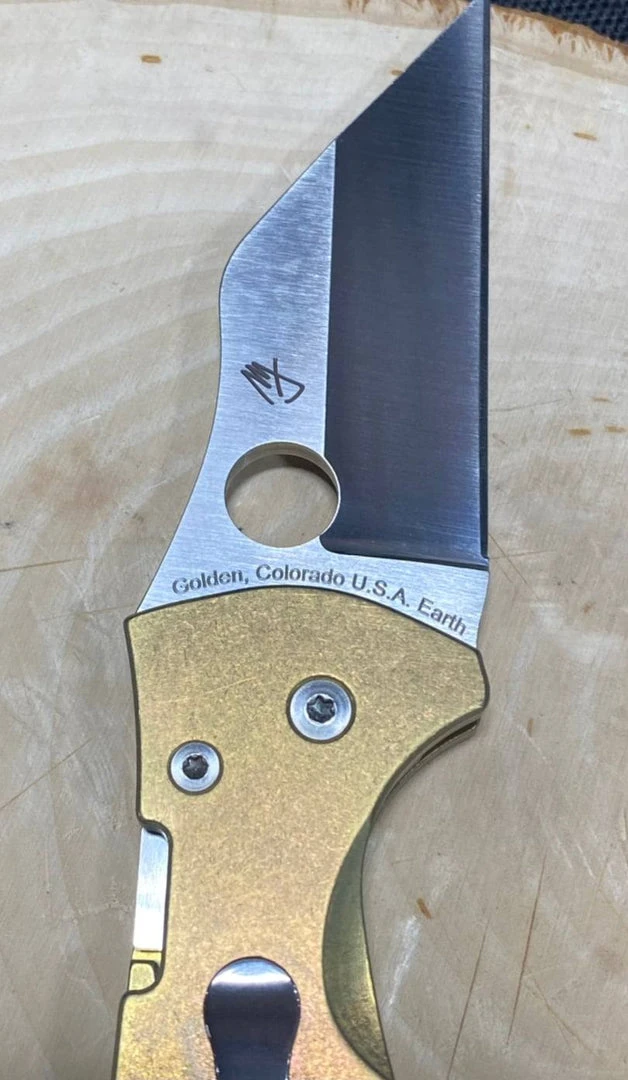 Spyderco Knives Spyderco Yojimbo 2 Custom Folding Knife 3.2" S30V Titanium Handles 6 Spyderco Knives Spyderco Yojimbo 2 Custom Folding Knife 3.2" S30V Titanium Handles