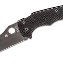 Spyderco YoJumbo Blackout Folding Knife 3.98" S30V Black Blade