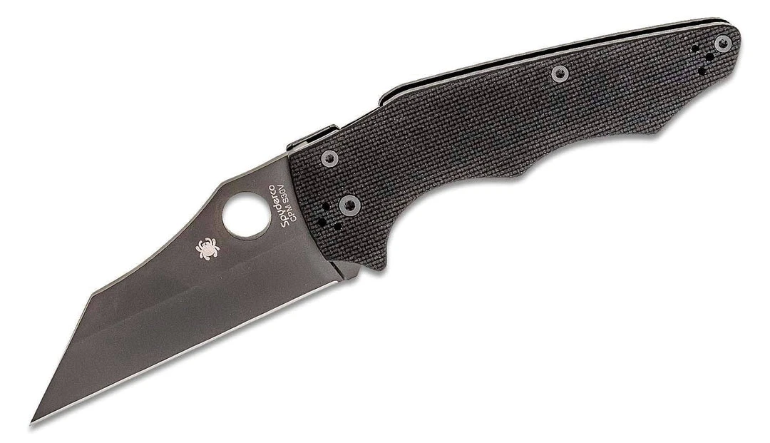 Spyderco YoJumbo Blackout Folding Knife 3.98" S30V Black Blade 3 Spyderco YoJumbo Blackout Folding Knife 3.98" S30V Black Blade