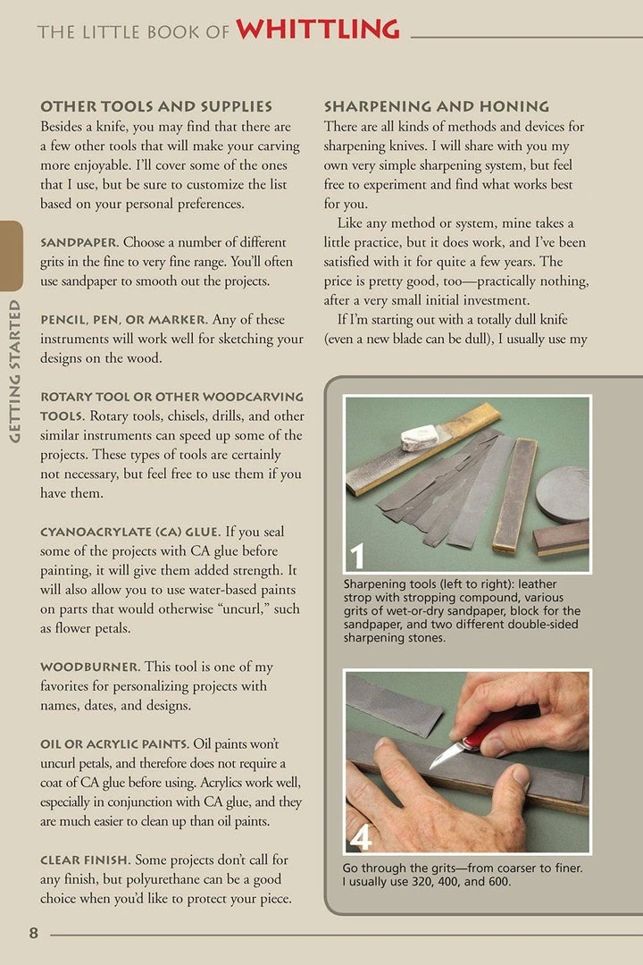 FLEXCUT The Little Book Of Whittling: Passing Time On The Trail (Book) 5 FLEXCUT The Little Book Of Whittling: Passing Time On The Trail (Book)