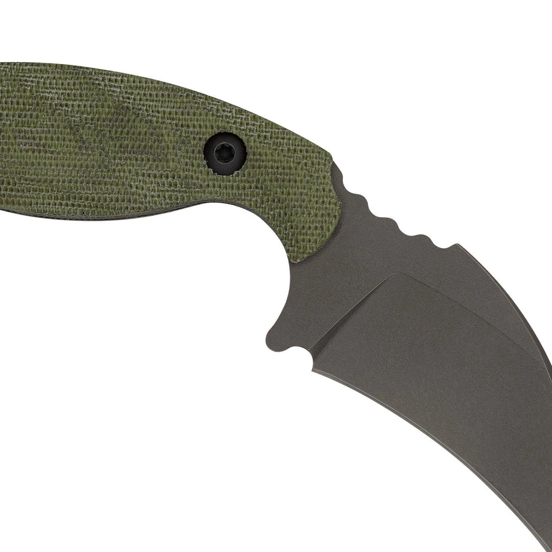 TOOR KNIVES Toor Karsumba Karambit Knife Burlap Green (USA) 6 TOOR KNIVES Toor Karsumba Karambit Knife Burlap Green (USA)