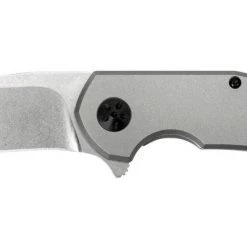 Zero Tolerance 0220 Jens Anso Flipper 3.5" S35VN Stonewashed Blade, Titanium Handles