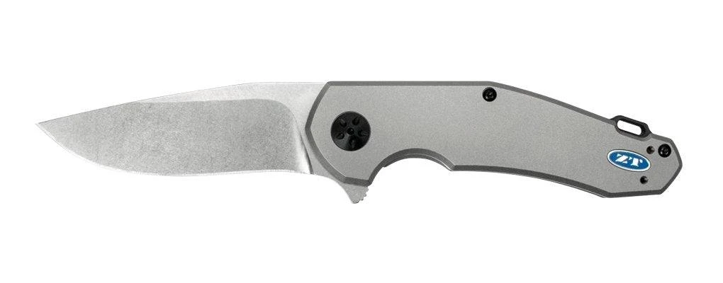 Zero Tolerance 0220 Jens Anso Flipper 3.5" S35VN Stonewashed Blade, Titanium Handles 3 Zero Tolerance 0220 Jens Anso Flipper 3.5" S35VN Stonewashed Blade, Titanium Handles