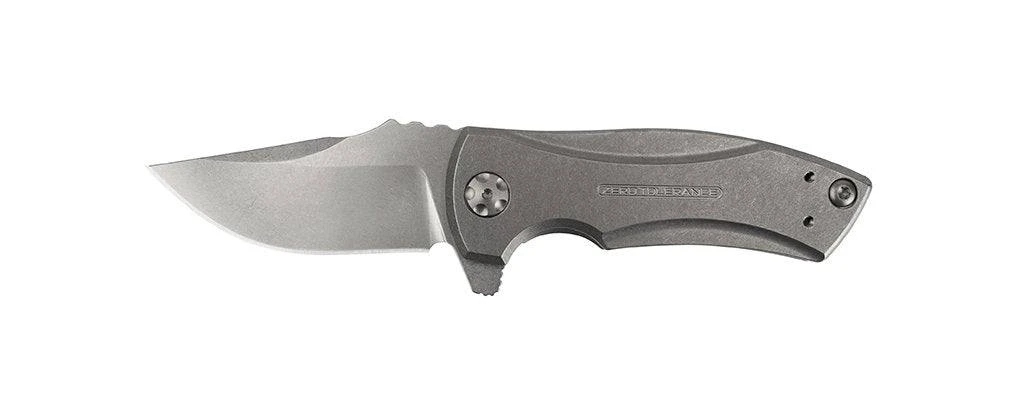 Zero Tolerance 0900 Les George Flipper 2.7" S35VN Stonewashed Blade, Titanium Handles 3 Zero Tolerance 0900 Les George Flipper 2.7" S35VN Stonewashed Blade, Titanium Handles