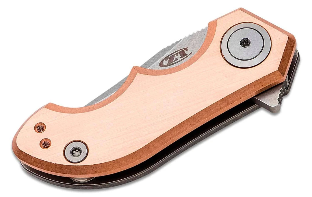 ZERO TOLERANCE ZT 0022CU Copper Titanium Framelock Knife CPM-20CV (Limited Edition) 4 ZERO TOLERANCE ZT 0022CU Copper Titanium Framelock Knife CPM-20CV (Limited Edition)