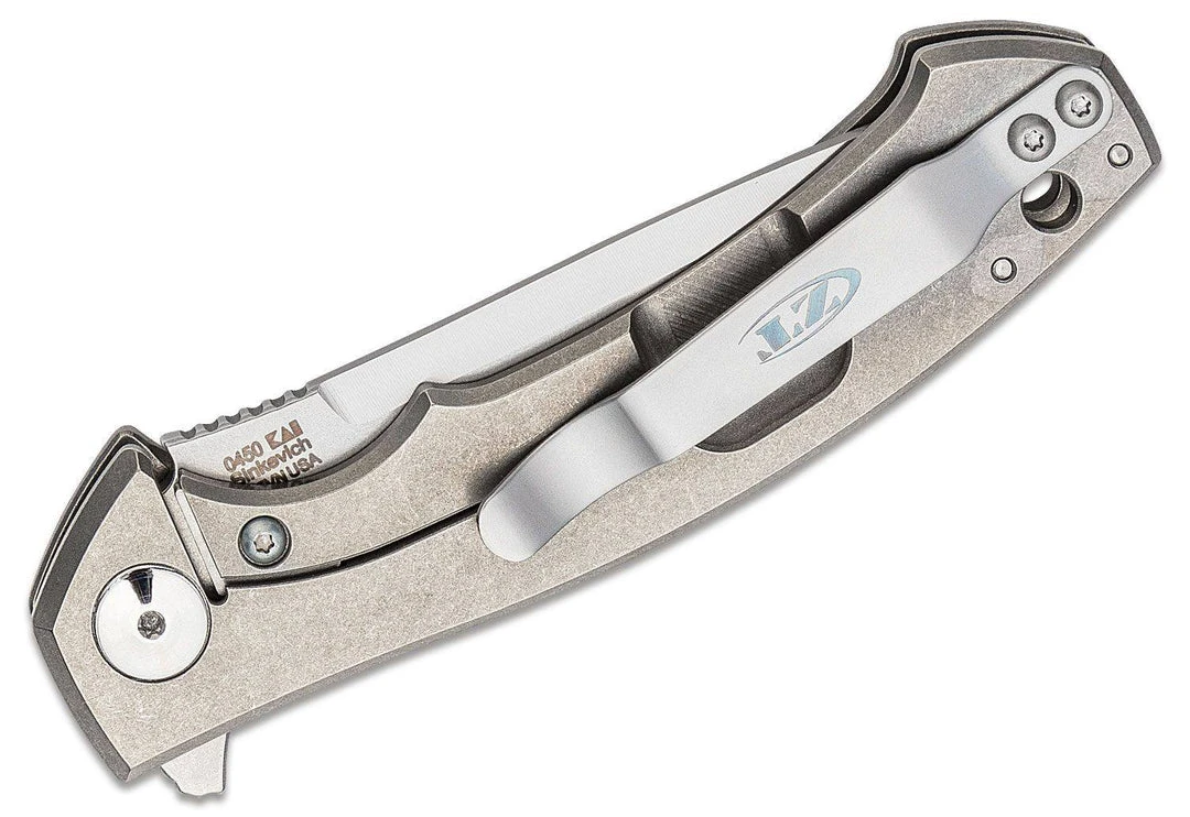 ZERO TOLERANCE ZT 0450 Sinkevich Flipper 3.25" S35VN Satin Blade, Titanium Handles 5 ZERO TOLERANCE ZT 0450 Sinkevich Flipper 3.25" S35VN Satin Blade, Titanium Handles